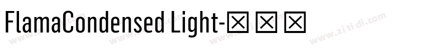 FlamaCondensed Light字体转换